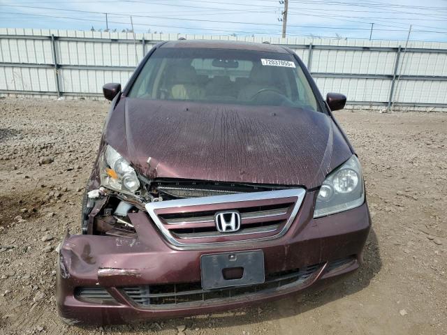 5FNRL38647B449329 - 2007 HONDA ODYSSEY EXL BURGUNDY photo 5