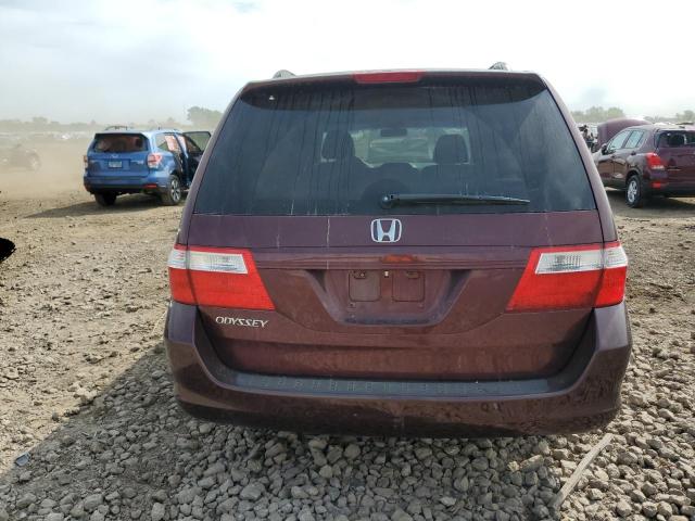 5FNRL38647B449329 - 2007 HONDA ODYSSEY EXL BURGUNDY photo 6