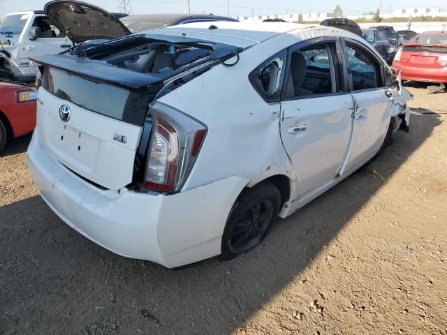 JTDKN3DU8F1955639 - 2015 TOYOTA PRIUS WHITE photo 3