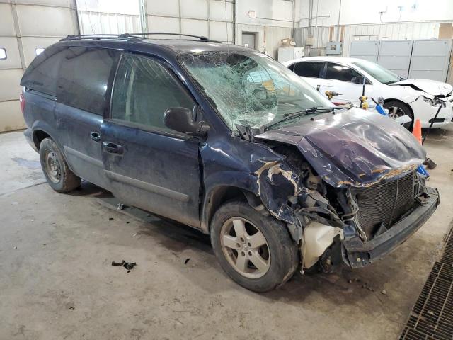 1D4GP45R36B609009 - 2006 DODGE CARAVAN SXT BLUE photo 4