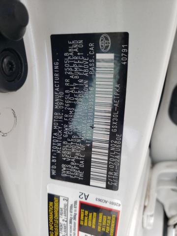 4T1BK3DB2BU395516 - 2011 TOYOTA AVALON BASE 白色 照片 12