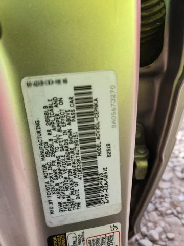 4T1BE32K74U799151 - 2004 TOYOTA CAMRY LE SILVER photo 12