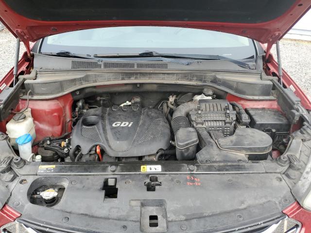 5XYZU3LB8EG217548 - 2014 HYUNDAI SANTA FE S RED photo 12