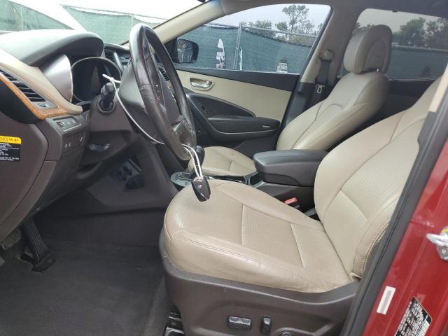 5XYZU3LB8EG217548 - 2014 HYUNDAI SANTA FE S RED photo 7