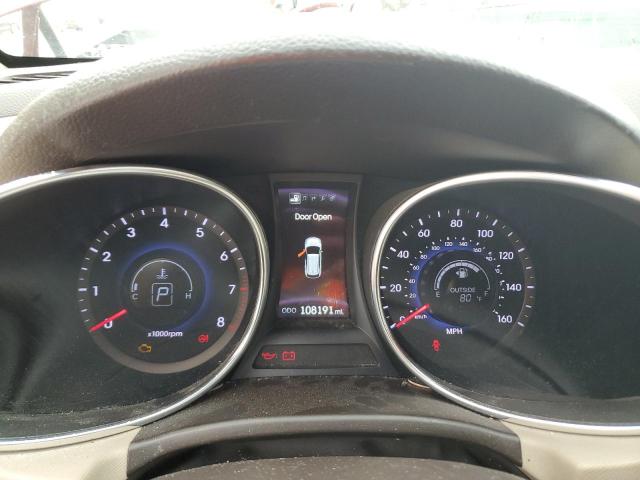 5XYZU3LB8EG217548 - 2014 HYUNDAI SANTA FE S RED photo 9