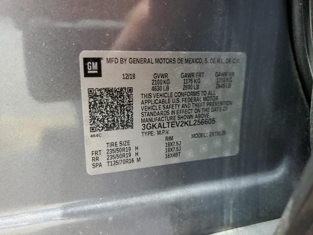 3GKALTEV2KL256605 - 2019 GMC TERRAIN SLE SILVER photo 13