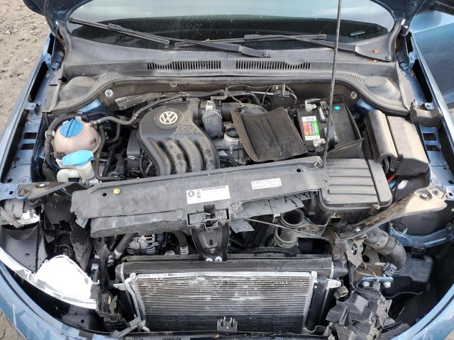 3VW2K7AJ3FM252458 - 2015 VOLKSWAGEN JETTA BASE Կապույտ լուսանկար 11