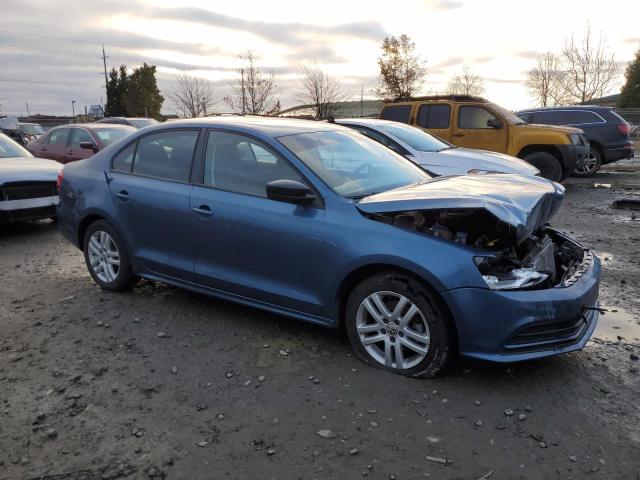 3VW2K7AJ3FM252458 - 2015 VOLKSWAGEN JETTA BASE Կապույտ լուսանկար 4