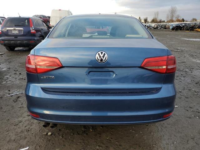 3VW2K7AJ3FM252458 - 2015 VOLKSWAGEN JETTA BASE Կապույտ լուսանկար 6