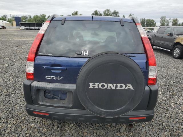 JHLRD78805C024175 - 2005 HONDA CR-V EX BLUE photo 6