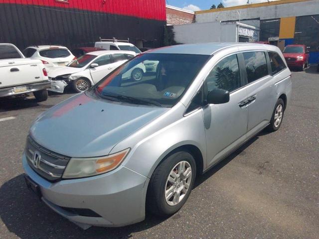 5FNRL5H24BB098553 - 2011 HONDA ODYSSEY LX SILVER photo 2