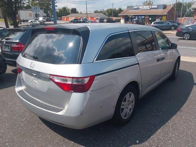 5FNRL5H24BB098553 - 2011 HONDA ODYSSEY LX SILVER photo 4