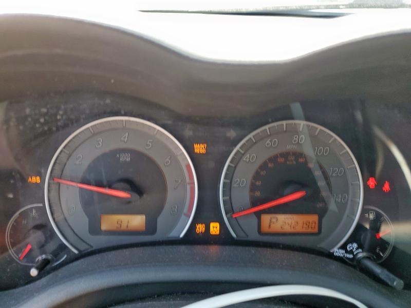 1NXBU4EE3AZ276719 - 2010 TOYOTA COROLLA BASE Մոխրագույն լուսանկար 9