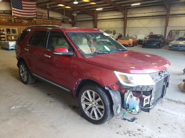 1FM5K7F85GGA26838 - 2016 FORD EXPLORER LIMITED BURGUNDY photo 4