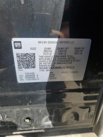 5GAEVAKW0NJ130412 - 2022 BUICK ENCLAVE ESSENCE 黑色 照片 14