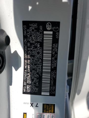 JTDB4MEE9PJ005551 - 2023 TOYOTA COROLLA LE 白色 照片 12