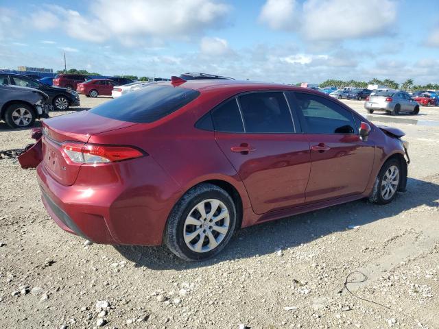 JTDEPMAE4NJ217362 - 2022 TOYOTA COROLLA LE RED photo 3