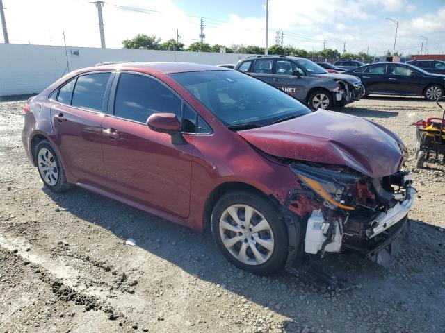 JTDEPMAE4NJ217362 - 2022 TOYOTA COROLLA LE RED photo 4
