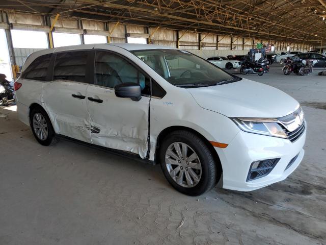5FNRL6H24LB021768 - 2020 HONDA ODYSSEY LX WHITE photo 4