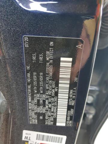 5TDGZRBH0LS043993 - 2020 TOYOTA HIGHLANDER XLE 蓝色 照片 13