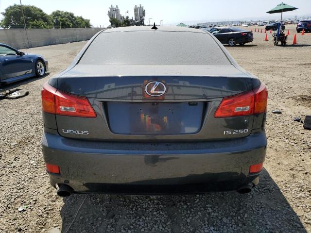 JTHBK262085073664 - 2008 LEXUS IS 250 GRAY photo 6