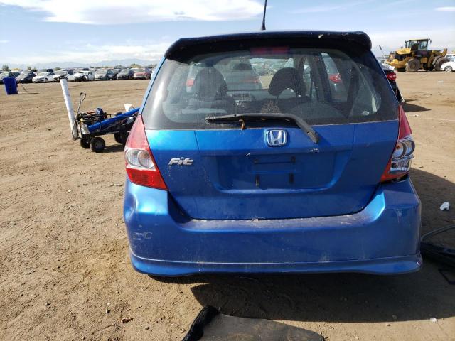 JHMGD38677S057600 - 2007 HONDA FIT S BLUE photo 6