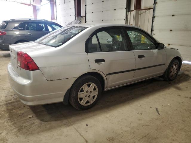 1HGES16365L028593 - 2005 HONDA CIVIC DX VP SILVER photo 3