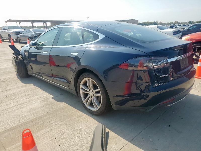 5YJSA1CN6DFP20705 - 2013 TESLA MODEL S Niebieski zdjęcie 2