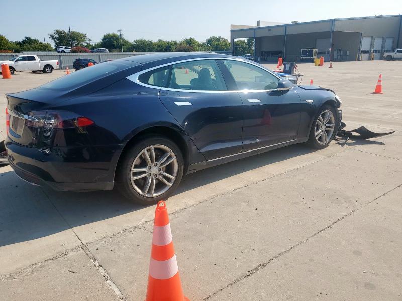 5YJSA1CN6DFP20705 - 2013 TESLA MODEL S Niebieski zdjęcie 3