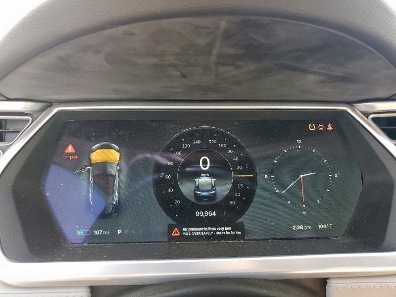 5YJSA1CN6DFP20705 - 2013 TESLA MODEL S Niebieski zdjęcie 9