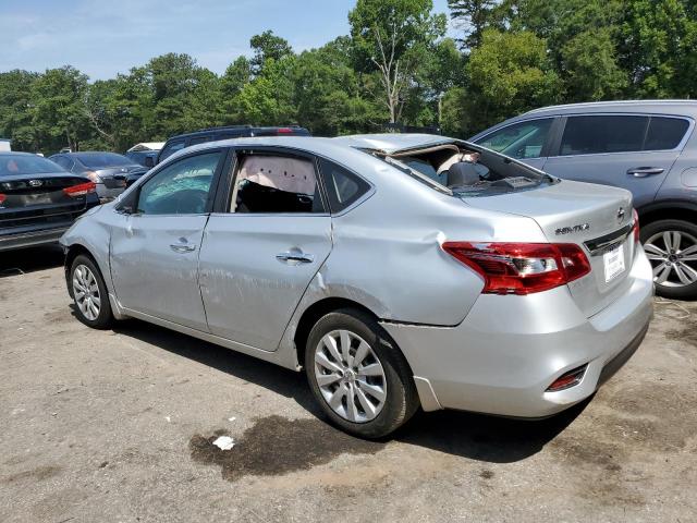 3N1AB7AP3KY430376 - 2019 NISSAN SENTRA S SILVER photo 2