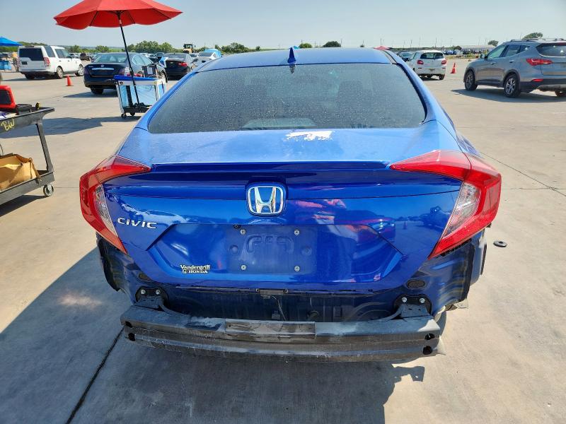 2HGFC1F33MH703488 - 2021 HONDA CIVIC EX BLUE photo 6