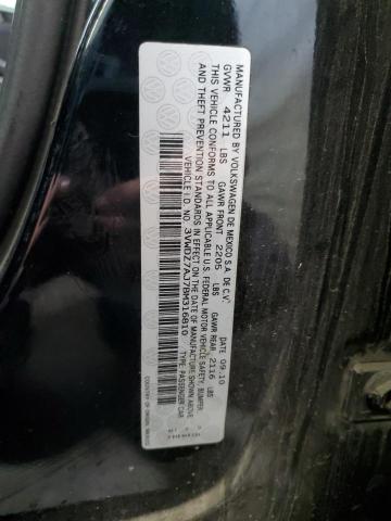 3VWDZ7AJ7BM316810 - 2011 VOLKSWAGEN JETTA SE BLACK photo 12