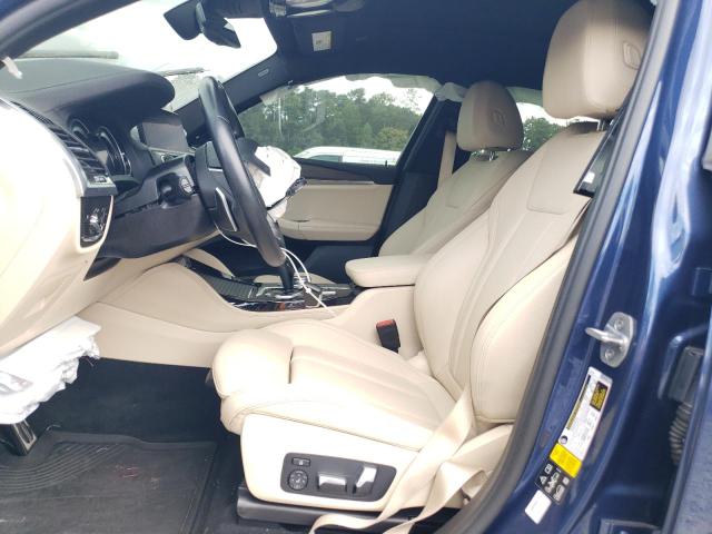 5UXUJ5C53KLJ64409 - 2019 BMW X4 M40I BLUE photo 7