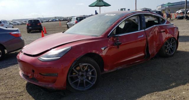 5YJ3E1EA5HF001387 - 2017 TESLA MODEL 3 RED photo 1