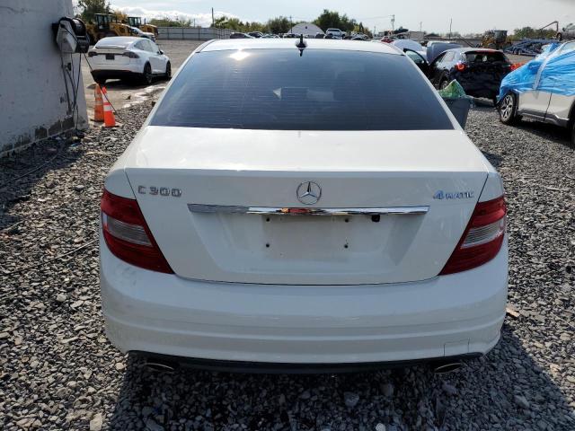 WDDGF81X89F296425 - 2009 MERCEDES-BENZ C 300 4MATIC WHITE photo 6