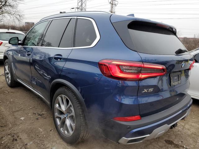 5UXCR6C51KLL34955 - 2019 BMW X5 XDRIVE40I BLUE photo 2