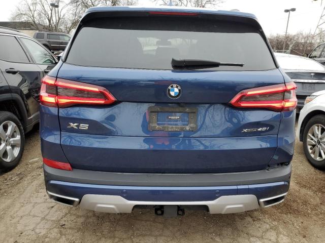5UXCR6C51KLL34955 - 2019 BMW X5 XDRIVE40I BLUE photo 6