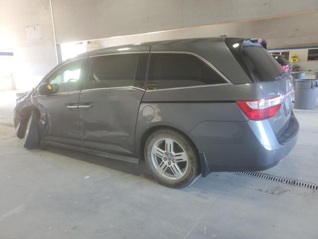 5FNRL5H93CB137115 - 2012 HONDA ODYSSEY TOURING GRAY photo 2