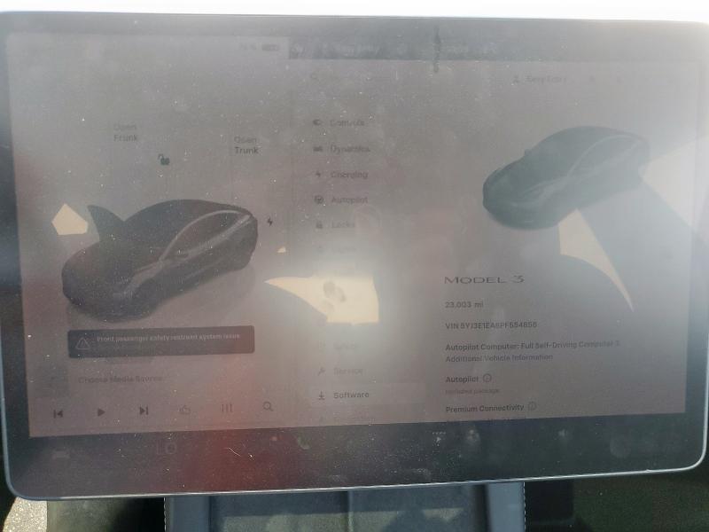 5YJ3E1EA8PF554856 - 2023 TESLA MODEL 3 Серый фото 9