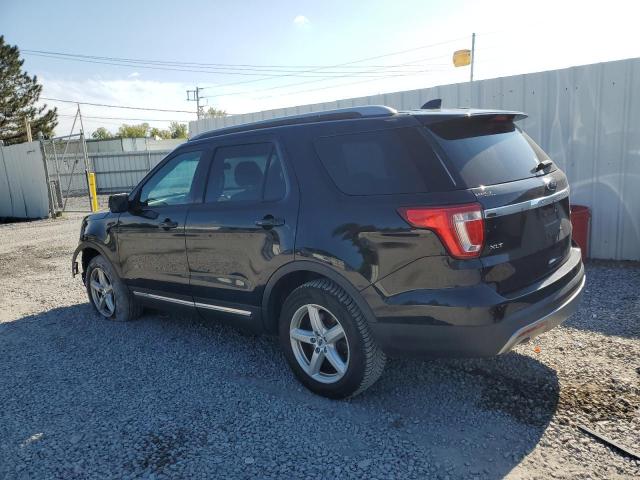 1FM5K8D88HGD94828 - 2017 FORD EXPLORER XLT Чорний фото 2