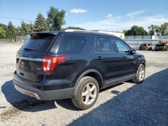 1FM5K8D88HGD94828 - 2017 FORD EXPLORER XLT Чорний фото 3