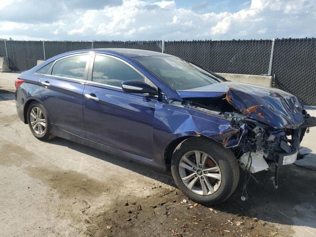 5NPEC4AB0EH896721 - 2014 HYUNDAI SONATA SE 蓝色 照片 4