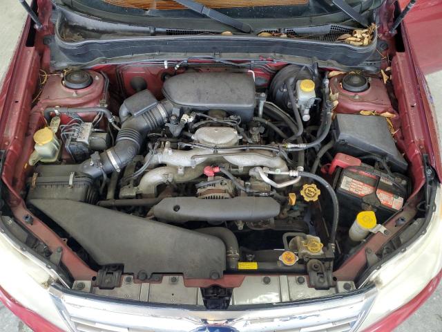 JF2SH6CC4AH910278 - 2010 SUBARU FORESTER 2.5X PREMIUM BURGUNDY photo 12