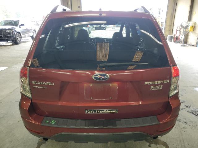 JF2SH6CC4AH910278 - 2010 SUBARU FORESTER 2.5X PREMIUM BURGUNDY photo 6