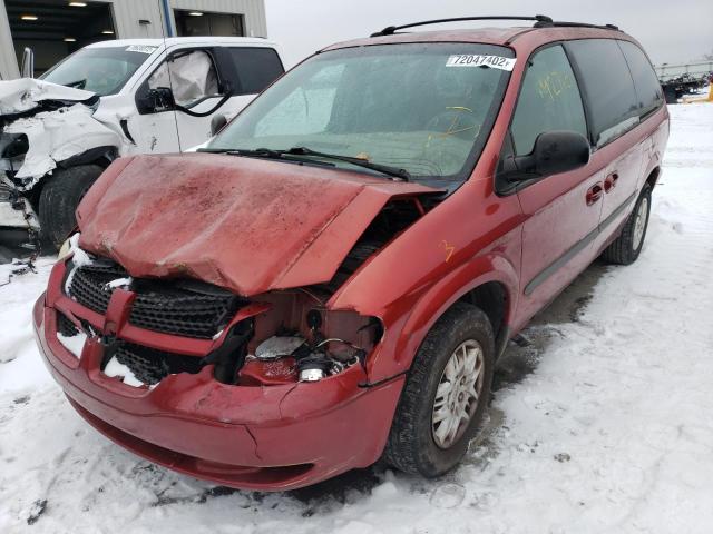 2B4GP44312R527699 - 2002 DODGE GRAND CARA SPORT RED photo 1