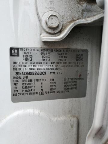 3GNAL2EK8ES565959 - 2014 CHEVROLET CAPTIVA LS WHITE photo 13