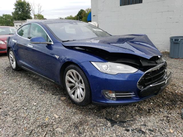 5YJSA1E28GF134935 - 2016 TESLA MODEL S BLUE photo 4