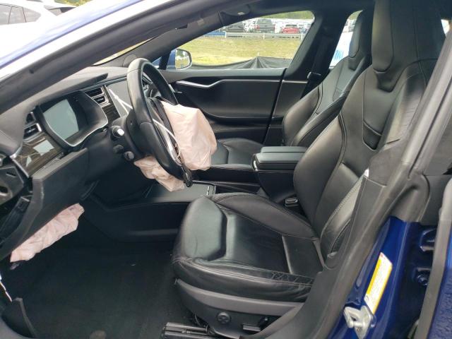 5YJSA1E28GF134935 - 2016 TESLA MODEL S BLUE photo 7