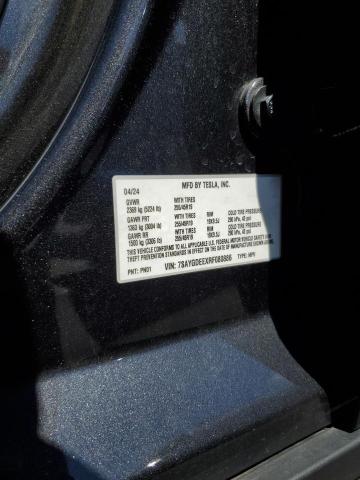 7SAYGDEEXRF080886 - 2024 TESLA MODEL Y 石墨色 照片 14